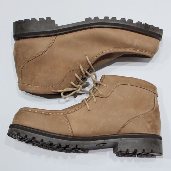 Orvis Brown Leather Moc Toe Chukka Boots Hiking Fishing Men Size 12 - Light Wear main image 6